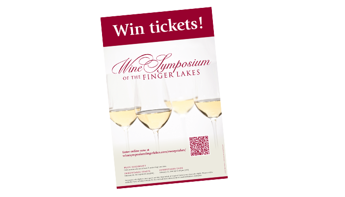 Wine Symposium of the Finger Lakes Sweepstakes Poster with QR Code - In ...