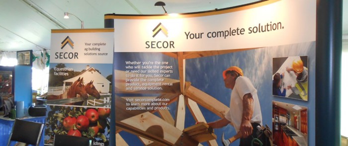 Secor Display at Empire Farm Days Secor Display at Farm Days