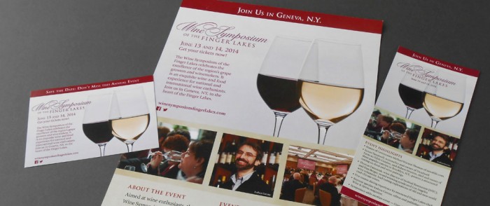 Wine Symposium of the Finger Lakes Brand 1 Wine Symposium of the Finger Lakes Card, Poster, Rack Card