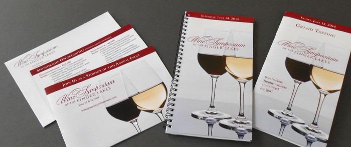 Wine Symposium of the Finger Lakes sponsor solicitations and event programs Wine Symposium of the Finger Lakes Sponsor Cards and Event Programs