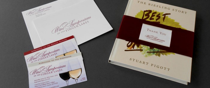 Wine Symposium of the Finger Lakes thank you, tickets, bookwrap Wine Symposium of the Finger Lakes Thank you, Tickets and Bookwrap
