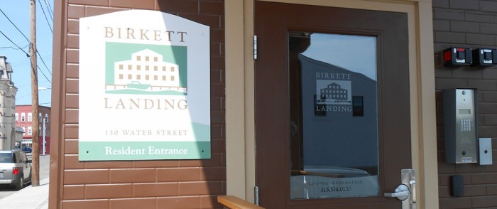 Birkett Landing Door Signage Birkett Landing door signage
