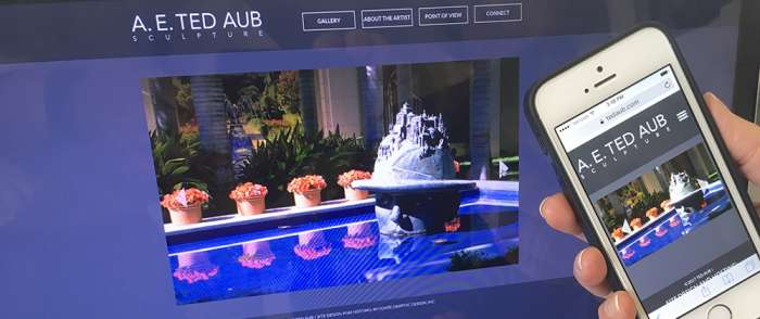 Ted Aub home page image Ted Aub website home page image
