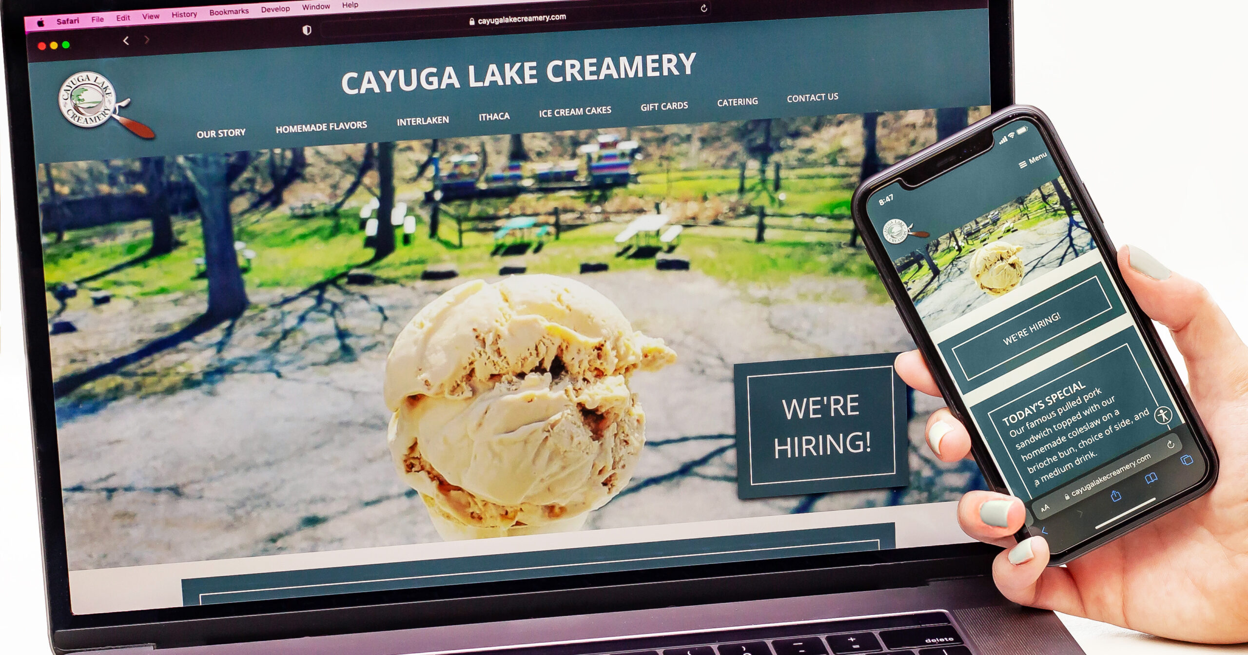 Cayuga Lake Creamery News Website Launch