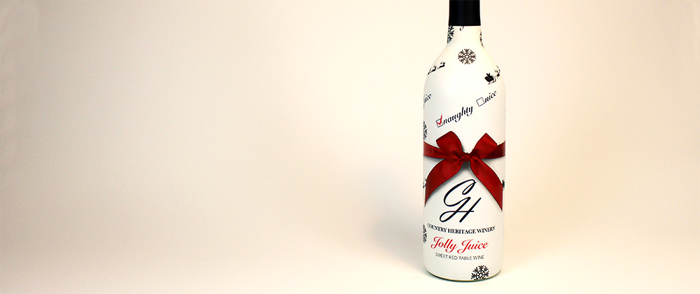 country heritage winery jolly juice shrink sleeve