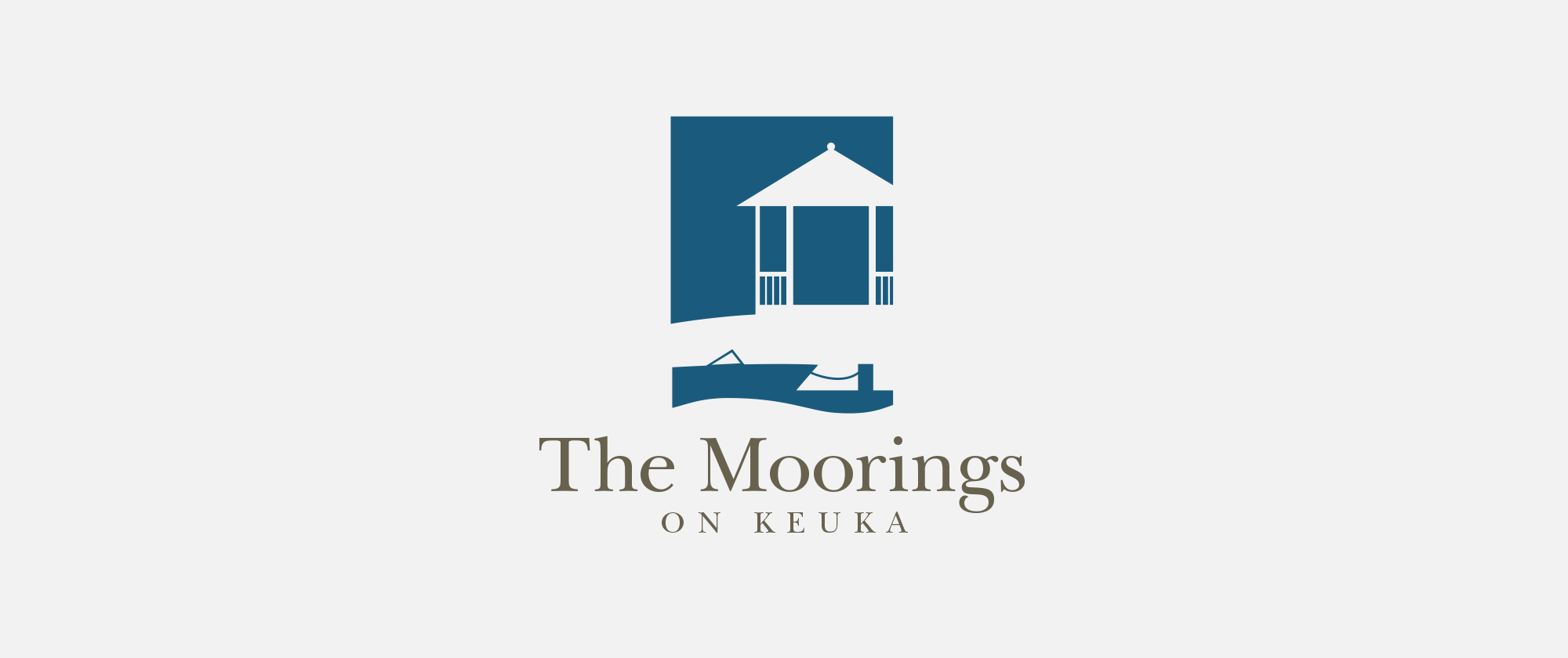 Moorings On Keuka Logo Grey Background