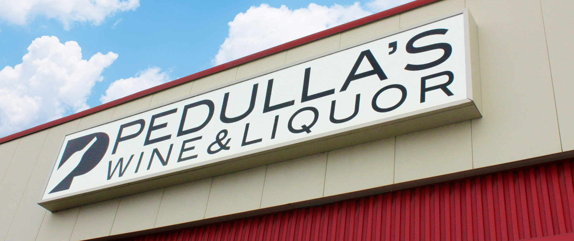Pedullas Wine And Liquor Sign