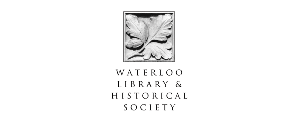 waterloo library and historical society logo